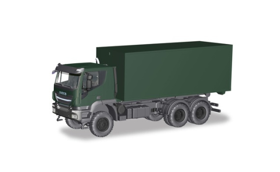 Herpa 746519 Iveco Trakker 6x6 Container-LKW 