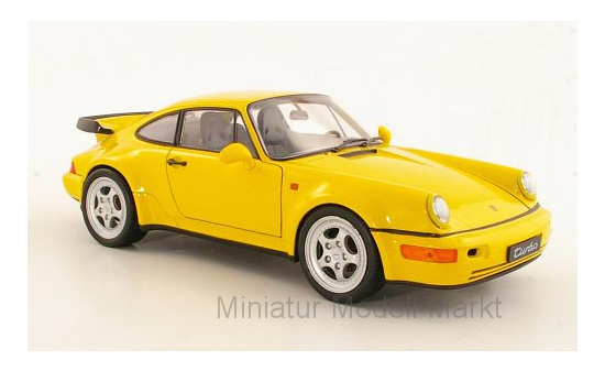 Welly WEL18026yellow Porsche 911 Turbo (964) - gelb 1:18