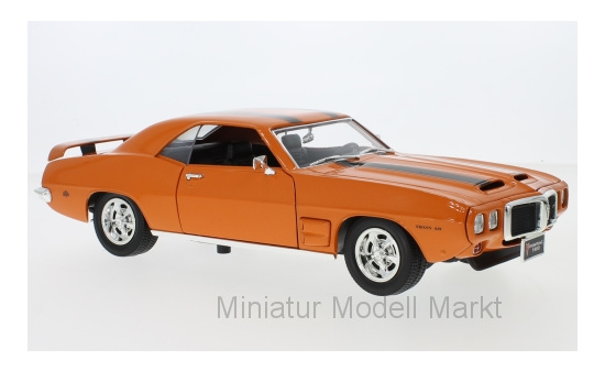 Lucky Die Cast 92368ORANGE Pontiac Firebird Trans Am, orange/schwarz, 1969 1:18