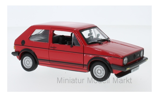 Bburago 18-21089RED VW Golf MKI GTI, rot, 1979 1:24