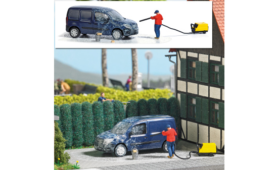 Busch 7825 A-Set: Hochdruckreinigung - Vorbestellung 1:87