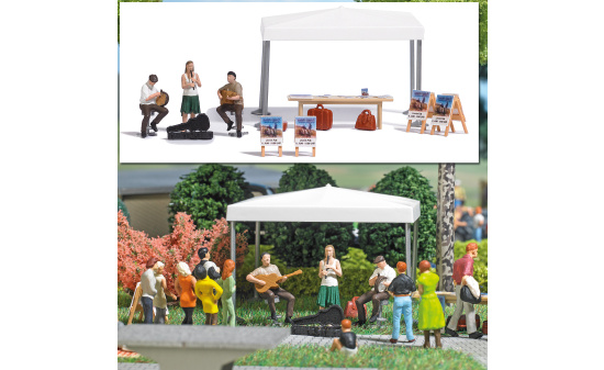 Busch 7846 A-Set: Straßenmusikanten - Vorbestellung 1:87