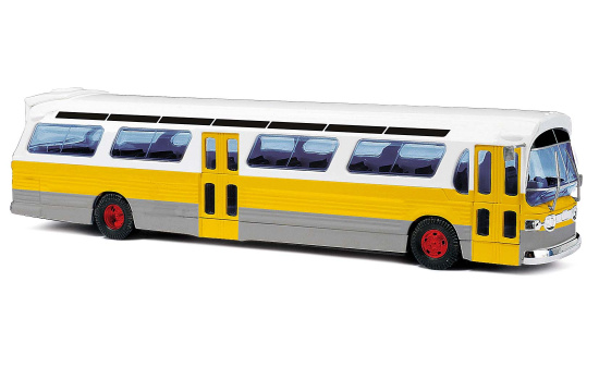 Busch 44518 US Bus Fishbowl ,gelb - Vorbestellung 1:87