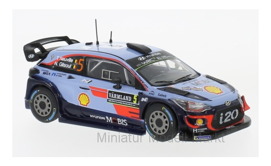 IXO RAM673 Hyundai i20 WRC, No.5, Rallye WM, Rallye Schweden, T.Neuville/N.Gilsoul, 2018 1:43