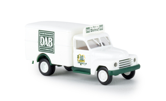 Brekina 37134 Hanomag L 28 Koffer, Dortmunder Actien Brauerei 1:87