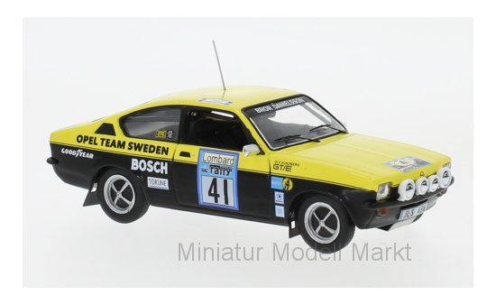 IXO RAC264 Opel Kadett C GT/E, No.41, Opel Team Sweden, Rallye WM, RAC Rallye, B.Danielsson/U.Sundberg, 1976 1:43