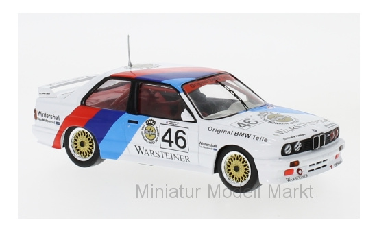 IXO GTM128 BMW M3 (E30), No.46, BMW Motorsport, WTCC, E.Pirro/R.Ravaglia, 1987 1:43