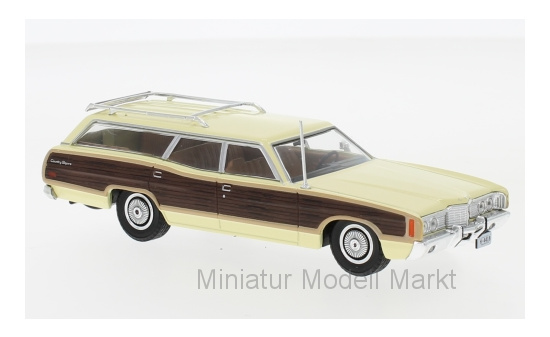 WhiteBox 291 Ford LTD Country Squire, hellgelb/Holzoptik, 1972 1:43