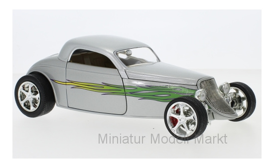 Lucky Die Cast 92839SILVER Ford Coupe , silber/Dekor, 1933 1:18