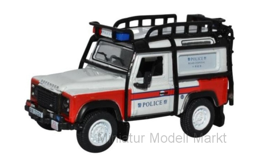Oxford 76LRDF011 Land Rover Defender 90 Station Wagon, Metropolitan Police 1:76