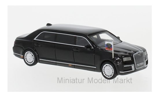 BoS-Models BOS87610 Aurus Senat - schwarz - Russian State Car 1:87