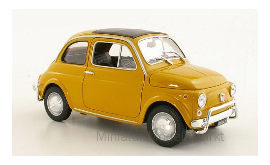 Welly 18009YELLOW Fiat 500, dunkelgelb, 1957 1:18