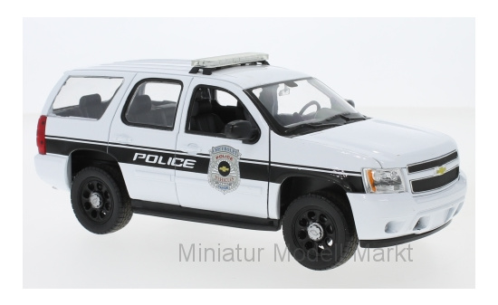 Welly 22509P-WHITE Chevrolet Tahoe, weiss, General Motors Police Vehicles, 2008 1:24