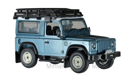 Britains 43217 Land Rover Defender, metallic-blau 1:32
