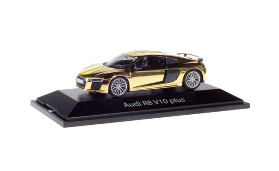 Herpa 071512 Audi R8 V10 plus, gold-glänzend - Vorbestellung 1:43