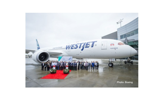 Herpa 533256 Westjet Boeing 787-9 Dreamliner - new colors 1:500