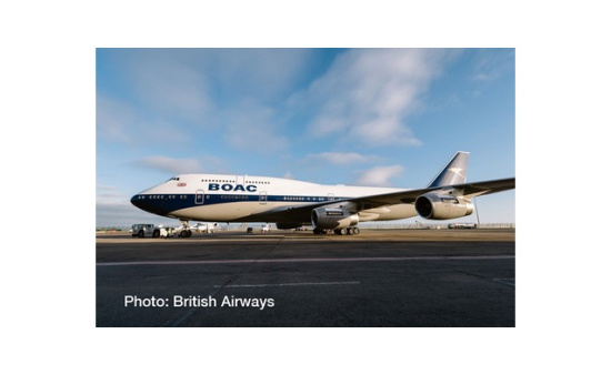 Herpa 533317 British Airways Boeing 747-400 - 100th anniversary BOAC Heritage Design - Vorbestellung 1:500