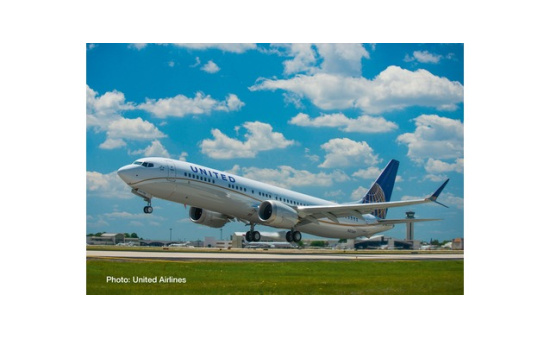 Herpa 533416 United Airlines Boeing 737 Max 9 - Vorbestellung 1:500