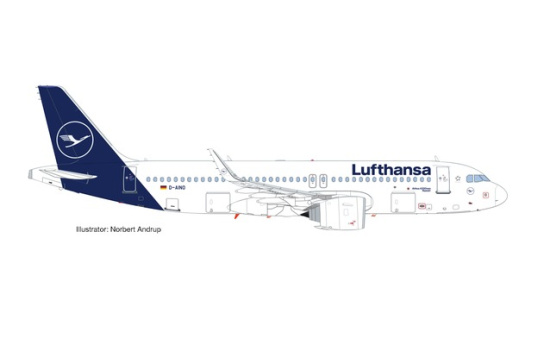 Herpa 559768 Lufthansa Airbus A320neo - new colors 