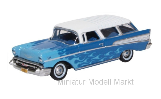 Oxford 87CN57005 Chevrolet Nomad, blau/hellblau, Hot Rod, 1957 1:87