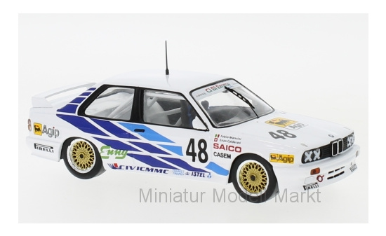 IXO GTM130 BMW M3 (E30), No.48, CiBiEmme, WTCC, J.Calderari/F.Mancini, 1987 1:43