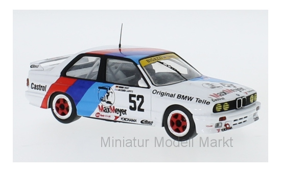 IXO GTM131 BMW M3 (E30), No.52, Bigazzi M Team, ETCC, J.Laffite/W.Vogt, 1988 1:43
