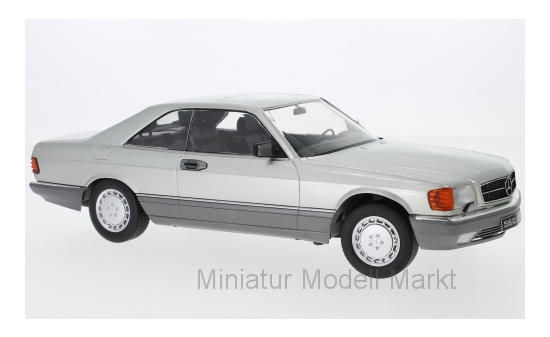 KK-Scale 180332 Mercedes 560 SEC (C126), silber, 1985 1:18