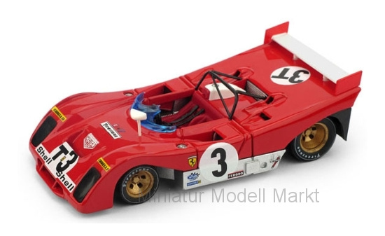 Brumm R261BT Ferrari 312PB, RHD, No.3T, Targa Florio, T-Car, A.Merzario/S.Munari, 1972 1:43