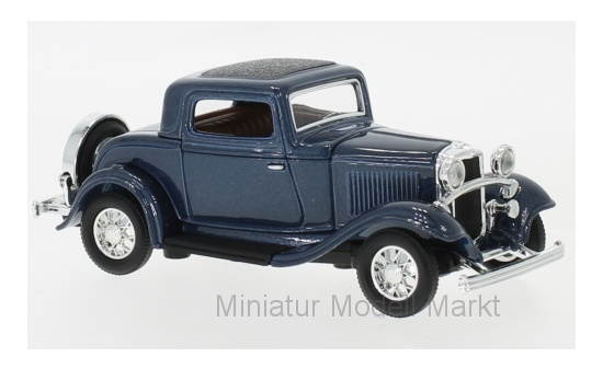 Lucky Die Cast 94231BLUE Ford 3-Window Coupe, metallic-dunkelblau, 1932 1:43