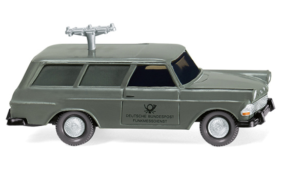 Wiking 007148 Fernmeldedienst - Opel Rekord '60 Caravan 1:87