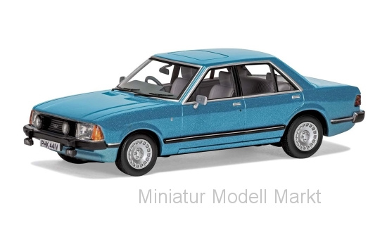 Vanguards VA12413 Ford Granada MKII 2.8i Ghia, metallic-blau, RHD 1:43