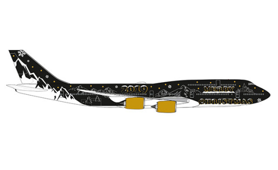 Herpa 533553 Christmas 2019 Boeing 747-8 Intercontinental - Vorbestellung 1:500