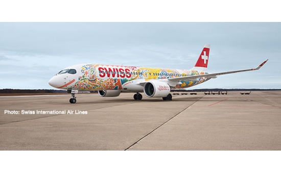 Herpa 533584 Swiss International Air Lines A220-300 