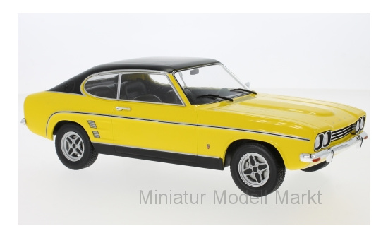 MCG 18085 Ford Capri MKI 3000 GXL, gelb/schwarz, 1973 1:18