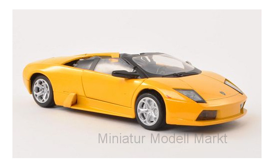 Motormax 73316MET-YELLOW Lamborghini Murcielago Roadster, metallic-gelb 1:24