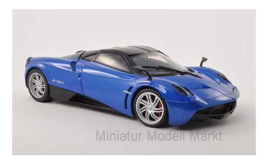 Motormax 79160MET-BLUE Pagani Huayra, metallic-blau/schwarz 1:18