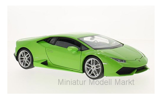 Welly 18049MET-GREEN Lamborghini Huracan LP 610-4, metallic-hellgrün 1:18