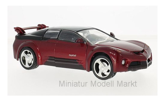 Motormax 73258MET-RED Pontiac Rangeous, metallic-rot/schwarz, ohne Vitrine 1:24
