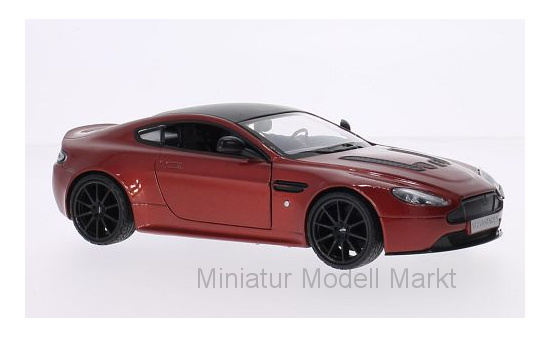 Motormax 79322Met-RED Aston Martin V12 Vantage S, metallic-rot/schwarz, 2013 1:24