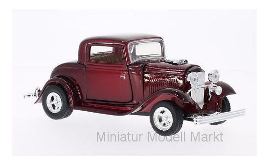 Motormax 73251Met-RED Ford Coupe, metallic-dunkelrot, 1932 1:24