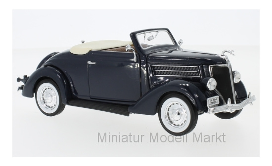 Welly 22422DBLUE Ford Deluxe Cabriolet, dunkelblau, 1936 1:24