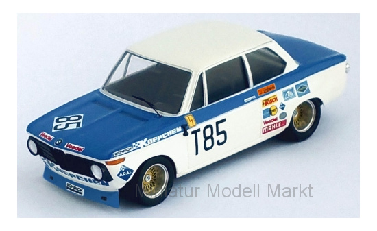 Trofeu RRDE09 BMW 2002 ti, No.85, 1000 Km Nürburgring, H.Kelleners/T.Pilette, 1973 1:43