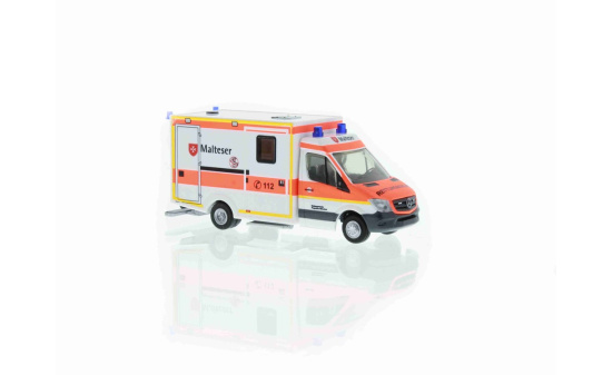 Rietze 61728 WAS RTW Facelift Malteser Flughafen München, 1:87 1:87