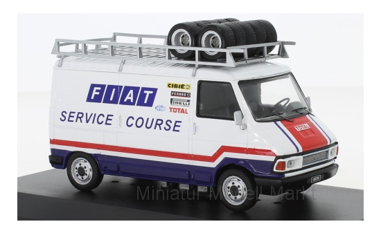IXO RAC273X Fiat 242, Fiat France Service Course, with roof rack, 1979 1:43