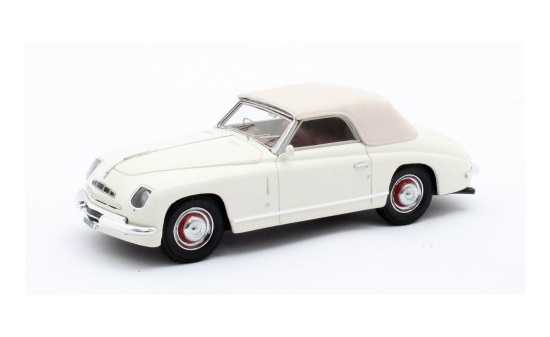 Matrix Scale Models 50102-112 Alfa Romeo 6C 2500 Ghia Convertible white closed 1947 1:43