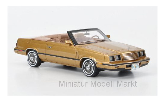 Neo 44998 Dodge 600 Convertible, gold, 1984 1:43