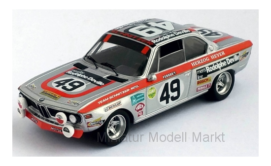 Trofeu RRFR06 BMW 2800 CS, No.49, Schnitzer BMW, 24h Le Mans, R.Herzog/H.Heyer, 1972 1:43