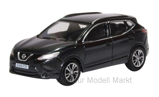 Oxford OXF76NQ2002 Nissan Qashqai J11 - schwarz (Metallic) 1:76