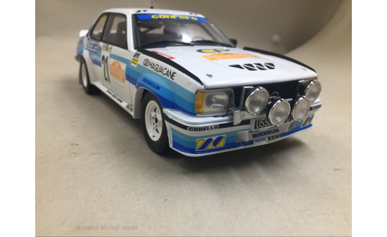 Sun Star 5374 Opel Ascona 400, No.21, Conrero, Rallye WM, Rallye San Remo, D.Cerrato/G.Cerri, 1982 1:18