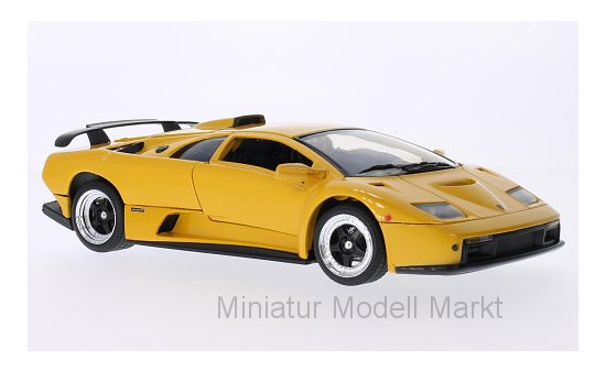 Motormax 73168MET-YELLOW Lamborghini Diablo GT, metallic-gelb 1:18